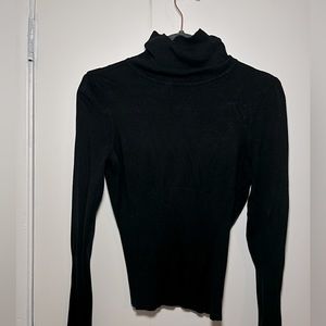 White House Black Market Black Turtleneck